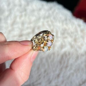 Vintage 1970s Avon Opal Ring